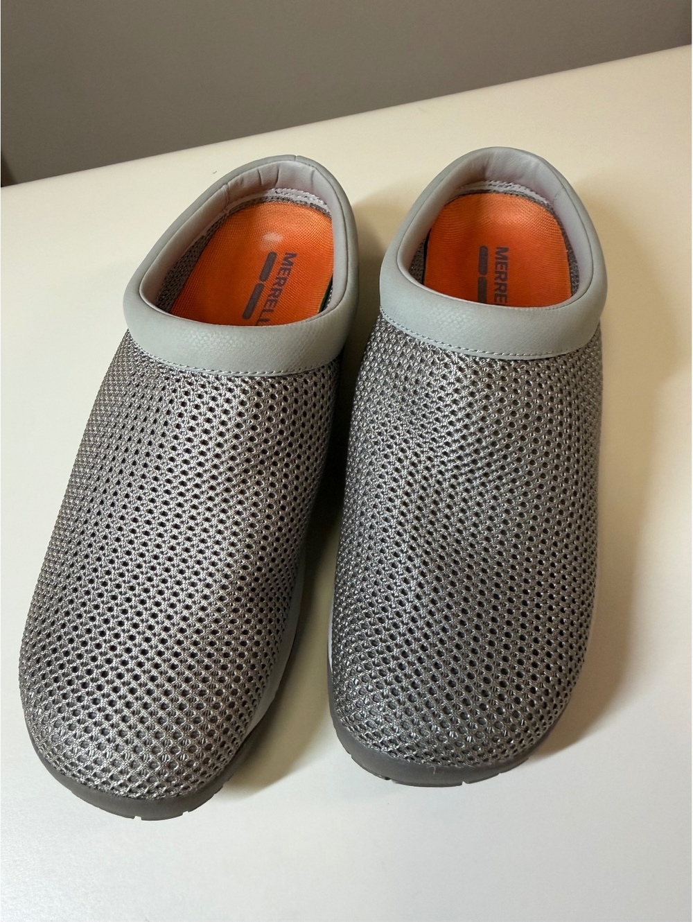 Merrell Gray Mesh Slip-On Clogs